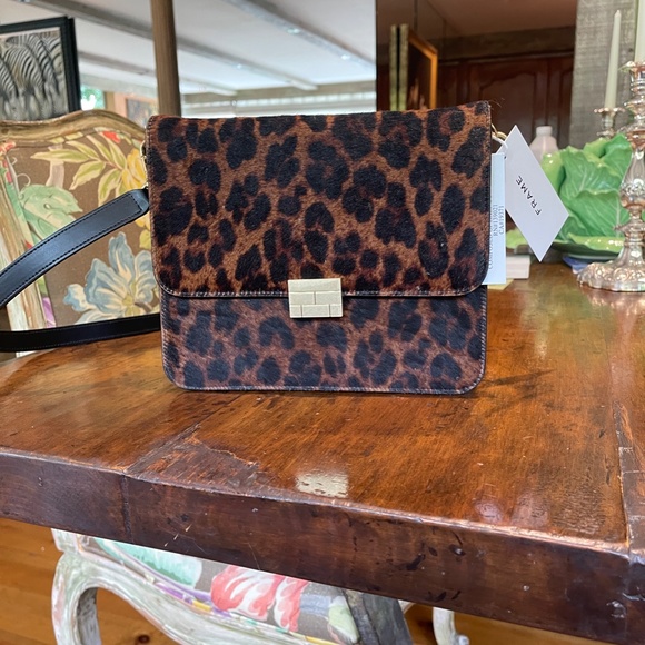 BRAND NEW LEOPARD FRAME HAND BAG - Picture 7 of 8